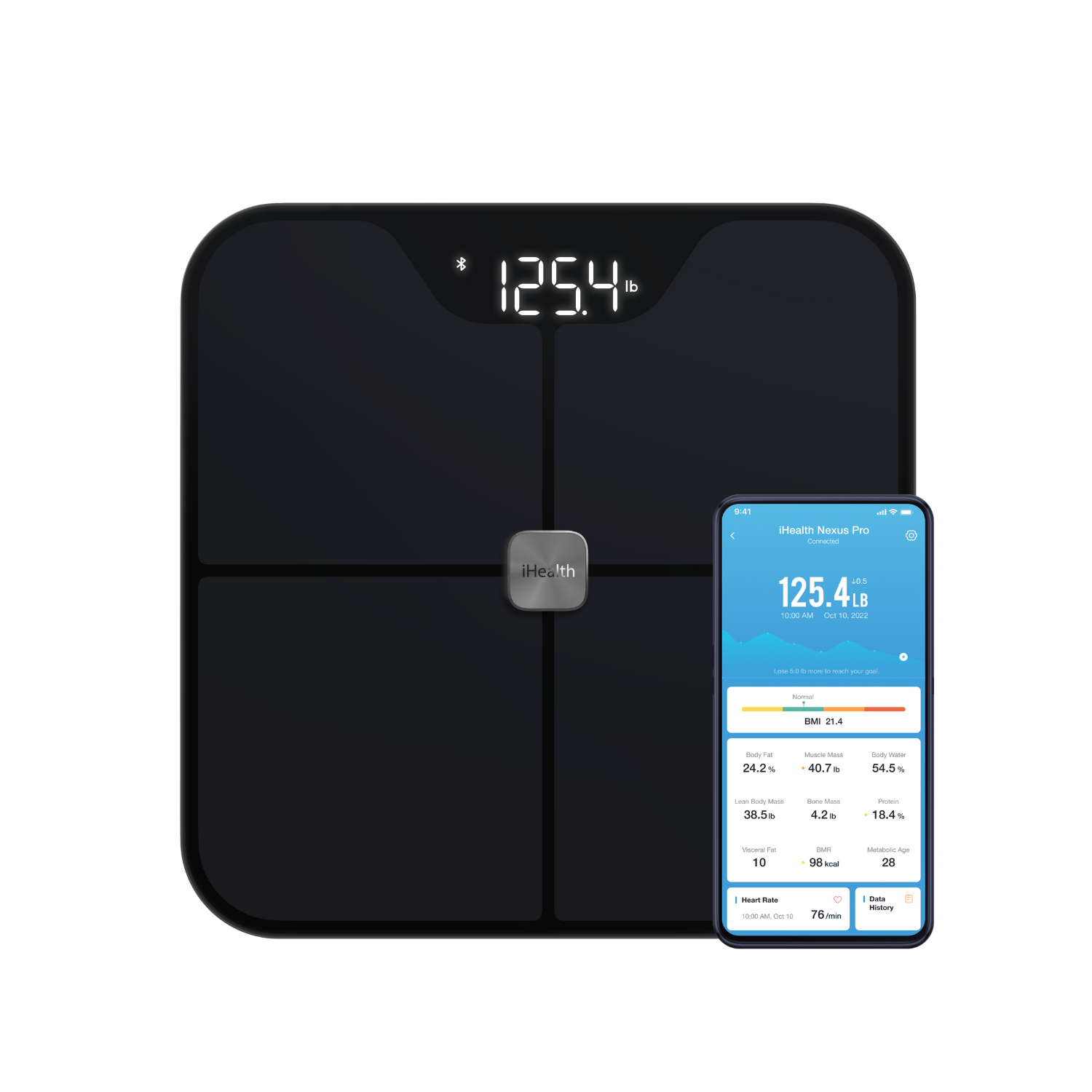 Lose It! Bluetooth Body Fat Scale by Health o Meter for Iphone ,Compatible:  iPhone 4S, 5, 5C, 5S ; iPod Touch-5th gen ; iPad Mini, 3rd gen, 4th gen :  : Health
