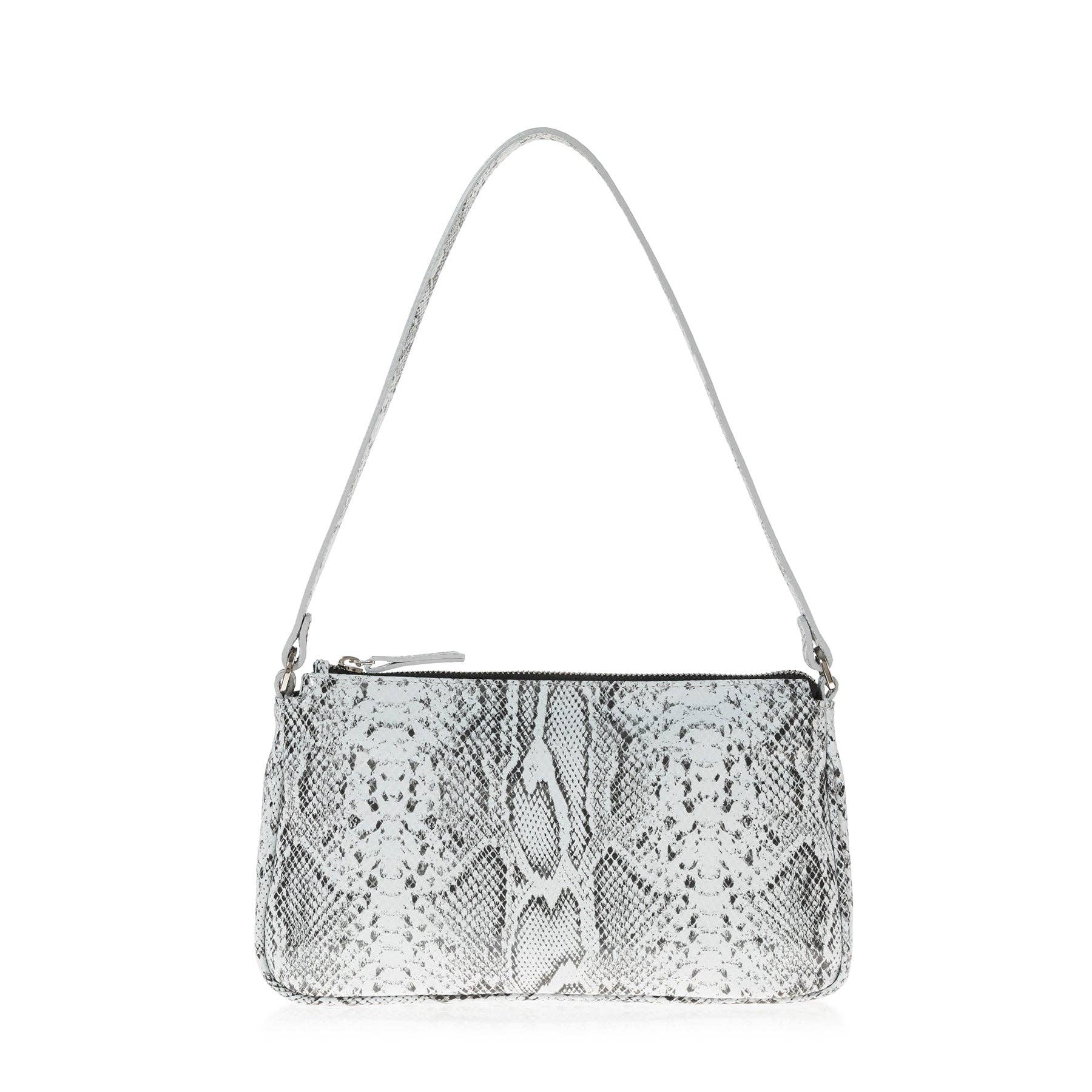 Womens Handbags - Dark Taupe Bucket Bag Beads