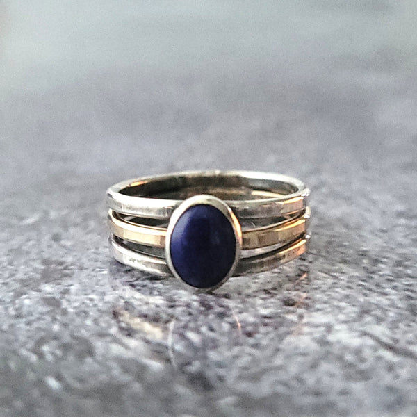 Sterling and Lapis Ring