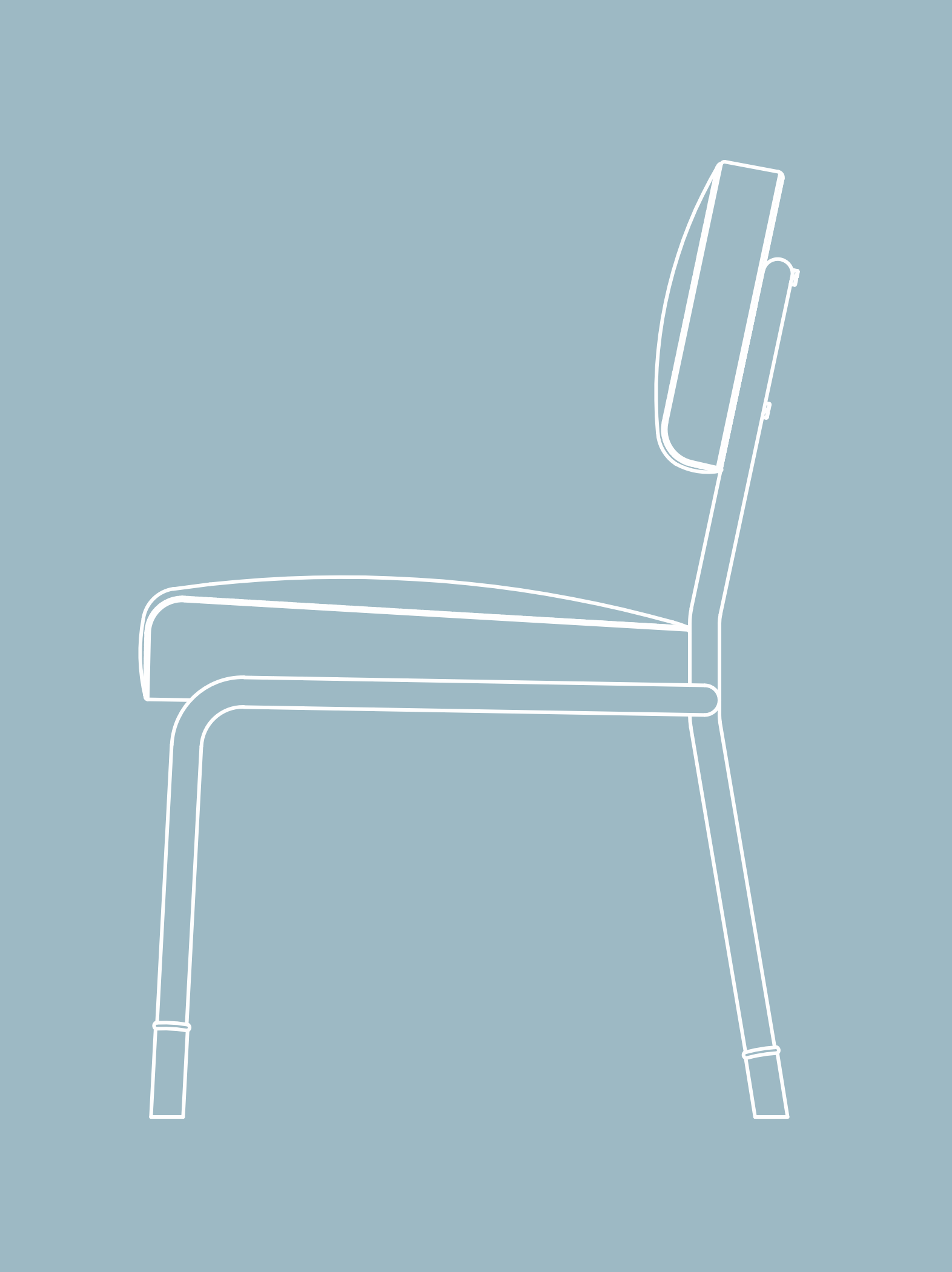 simple chair drawing side view