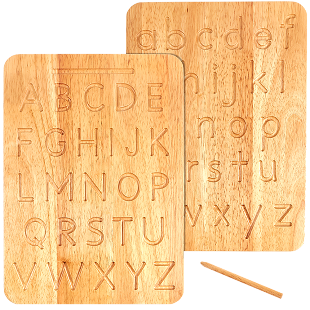 Wooden Letter Tracing Board – Montessori & Me