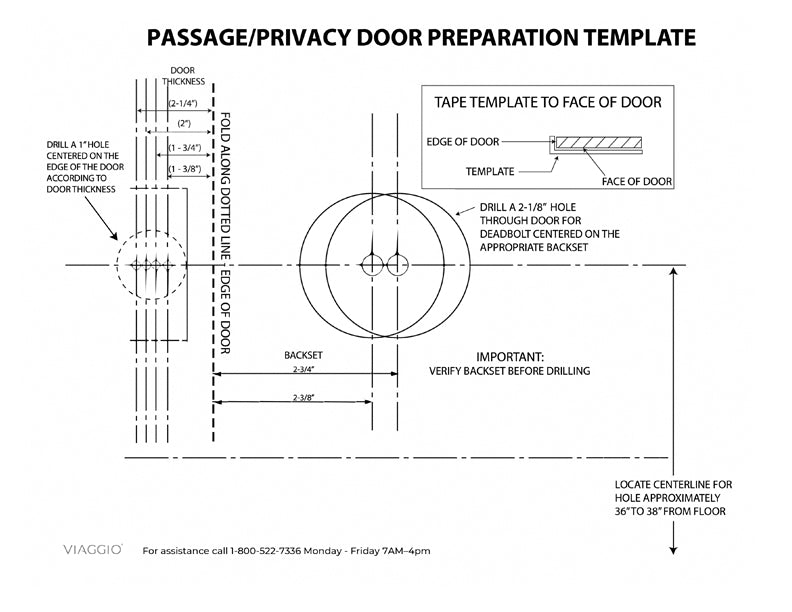 Passage Privacy Door Prep Template