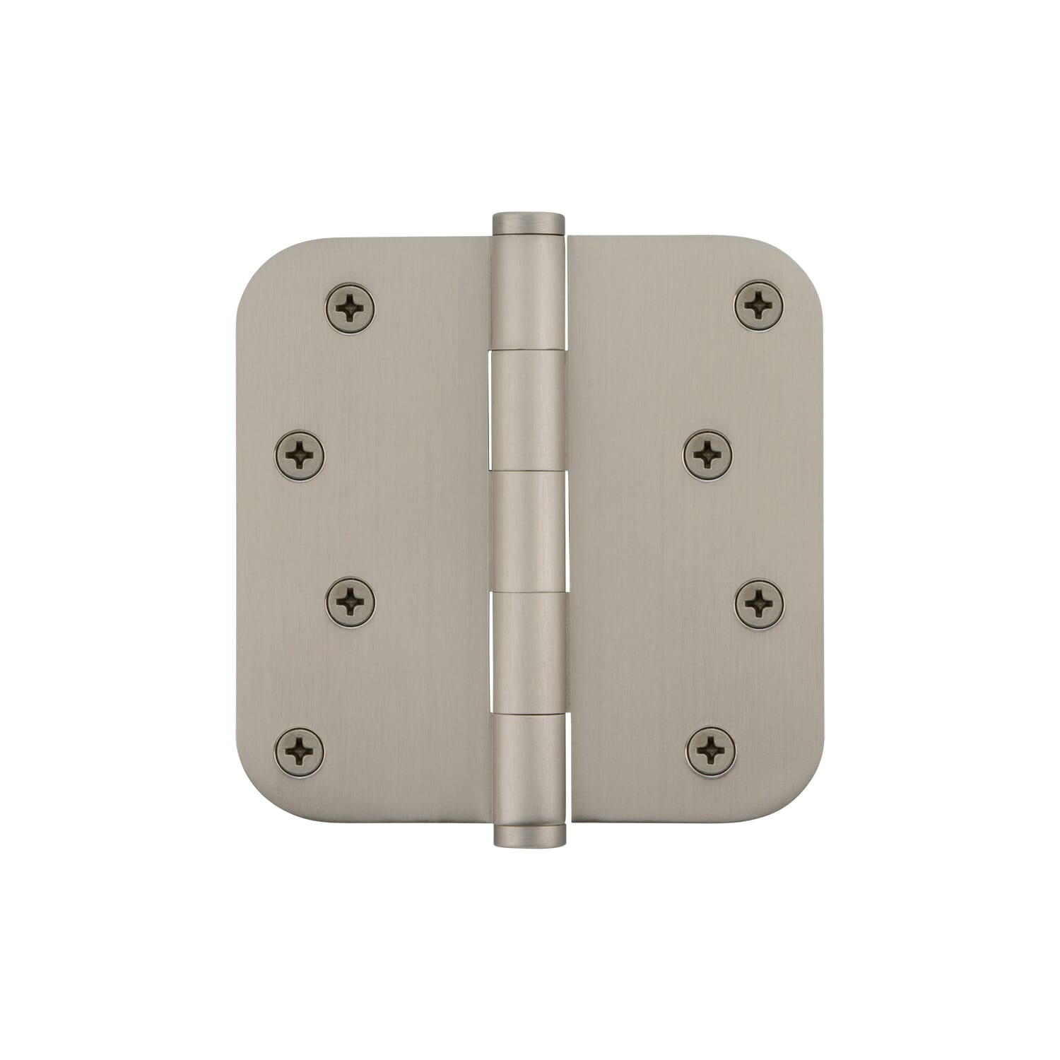 4 1/2-Inch Solid Brass Ball Bearing Door Hinge With Button Tips