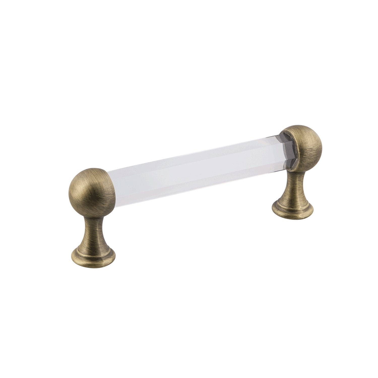 Nostalgic Warehouse Brass and Crystal Cabinet Bar Handle Pulls