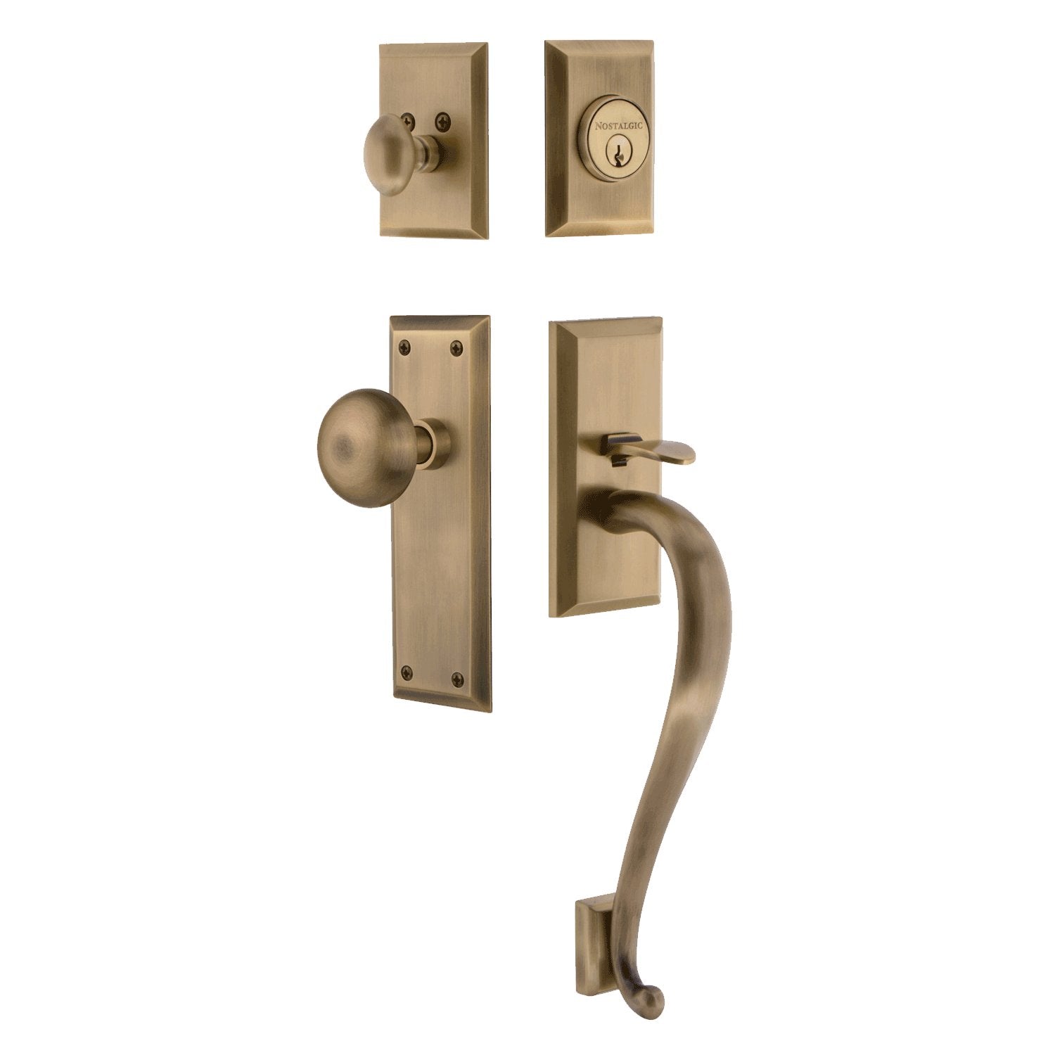 Nostalgic Warehouse Entry Handlesets for Exterior Door Locks