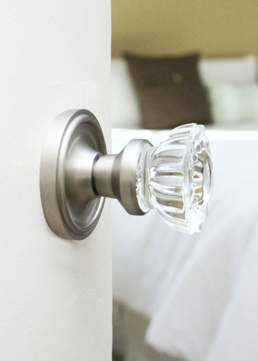 satin nickel nostalgic warehouse door hardware crystal knob