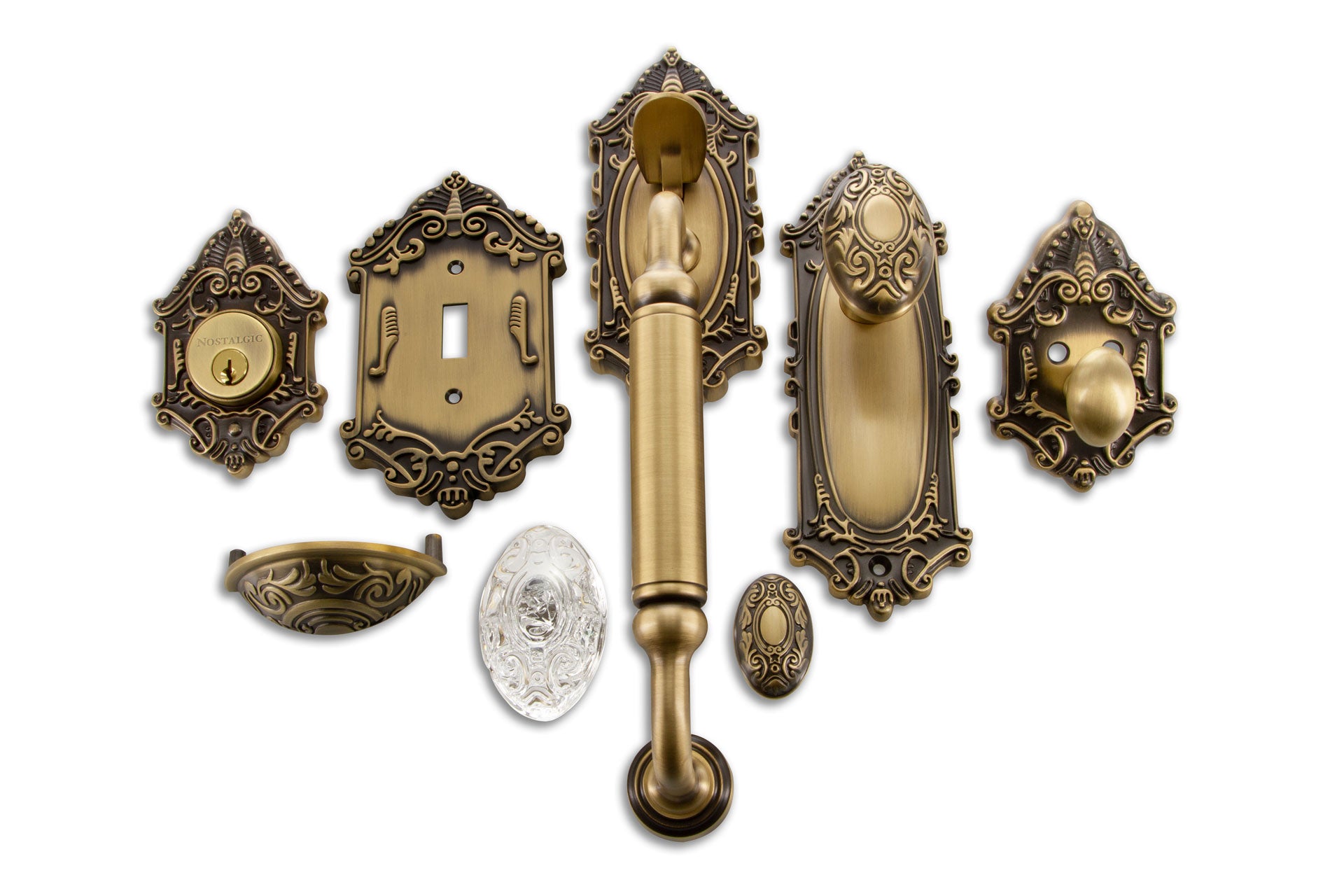 Victorian Collection Nostalgic Warehouse vintage inspired antique brass door hardware