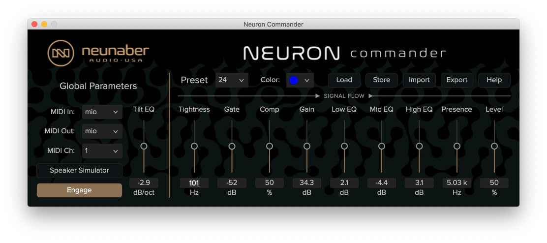 Neuron Commander screen grab