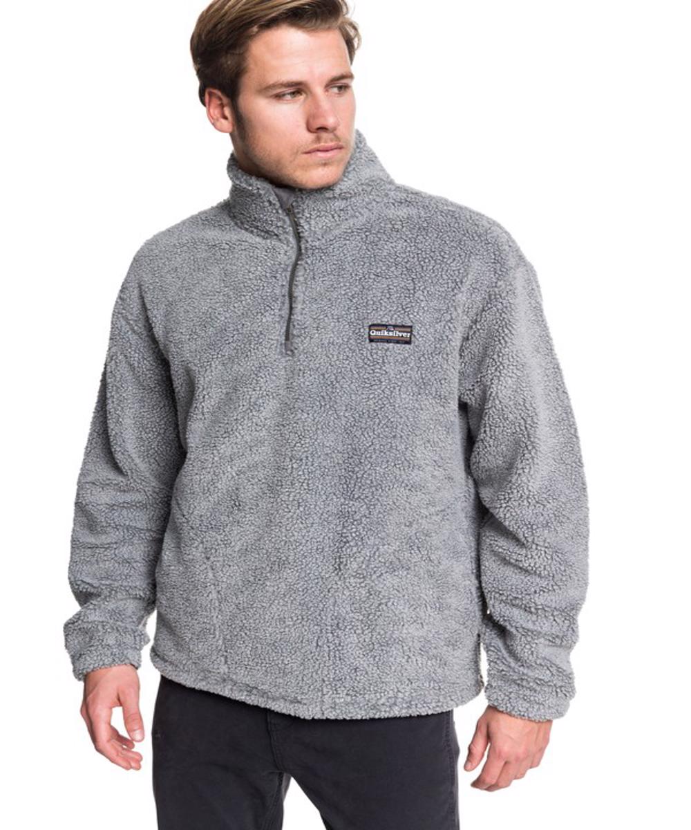 mens half zip sherpa fleece