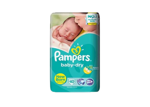 PAMPERS BABY DRY NEW BORN 40S