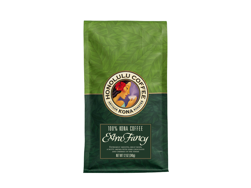 12oz bag of Extra Fancy Kona Coffee