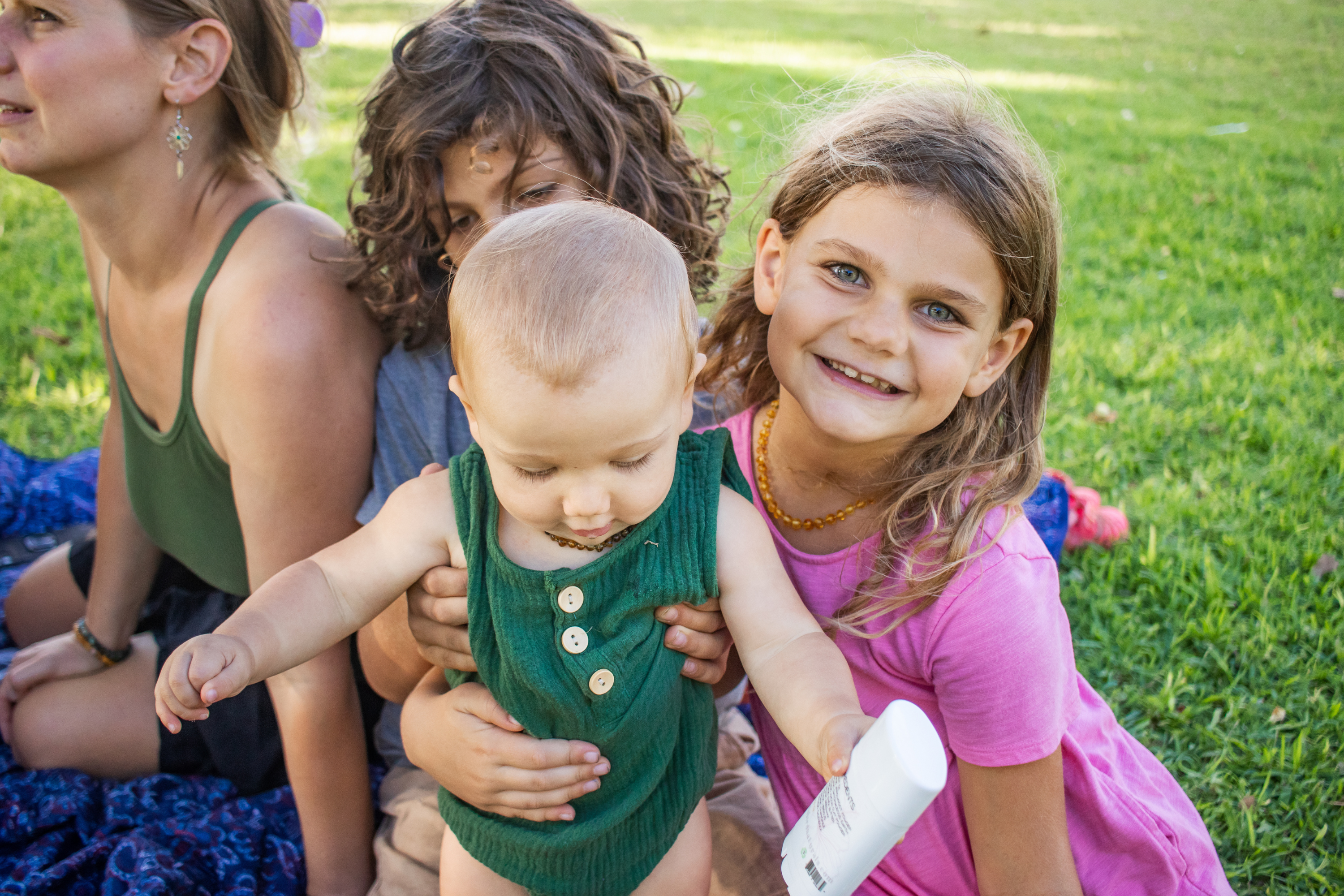 Abigail Nault with three of her children