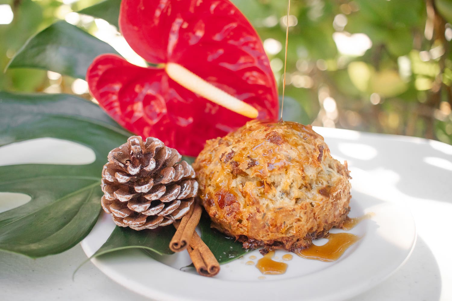Honolulu Coffee seasonal menu item: Spiced Maple Bacon Scone