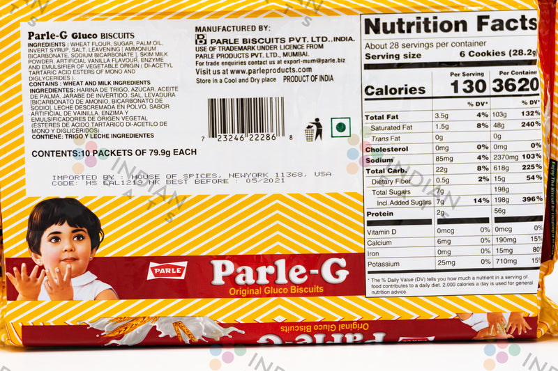 parle g biscuit dimensions