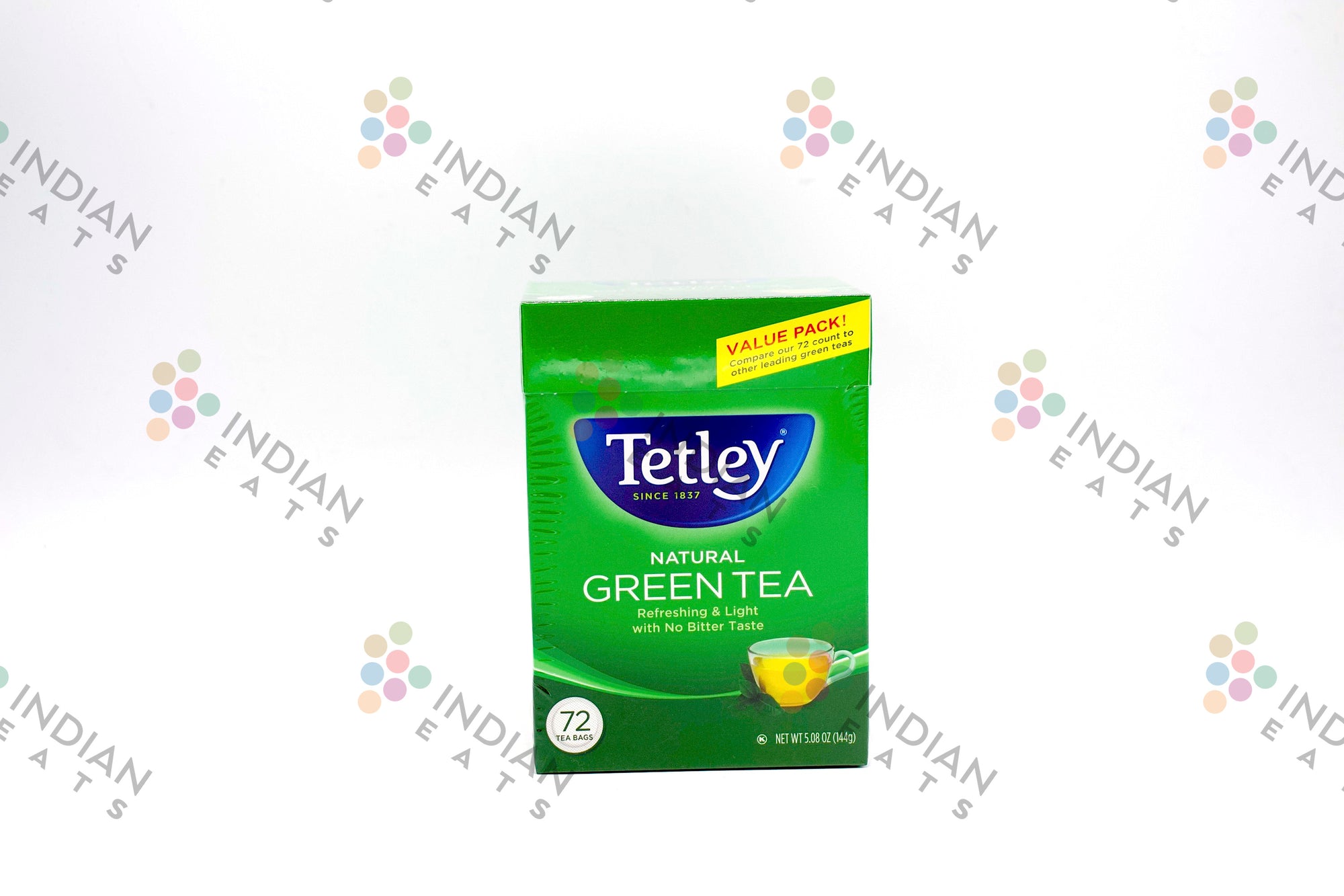 Tetley, Black & Green Tea Bags, 72 Count, 5.08oz Box (Pack of 3)