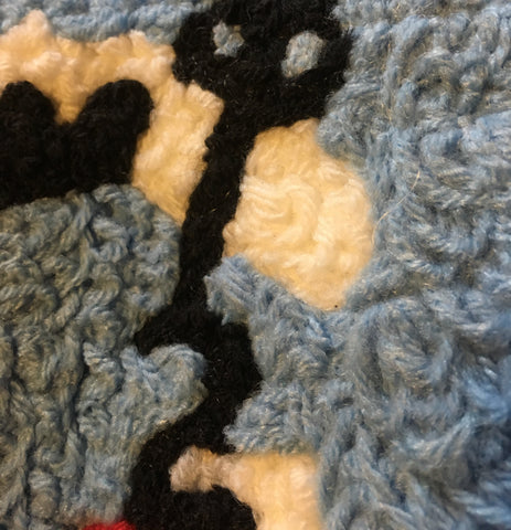Cat rug detail