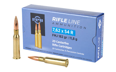 Prvi Partizan 7.62X54R 182 Grain Full Metal Jacket, 20 Rounds per Box