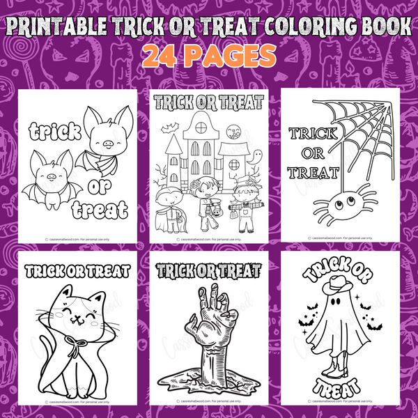 Mini Halloween Coloring Book – Printable Colouring Pages