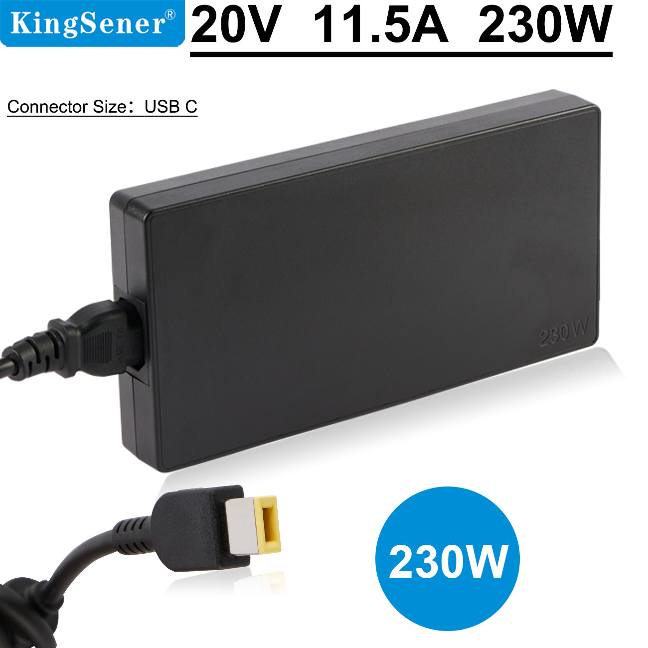 230W 20V 11.5A AC Adapter for Lenovo Legion Y740-17ICHg (81HH) ADL230NDC3A  Charger