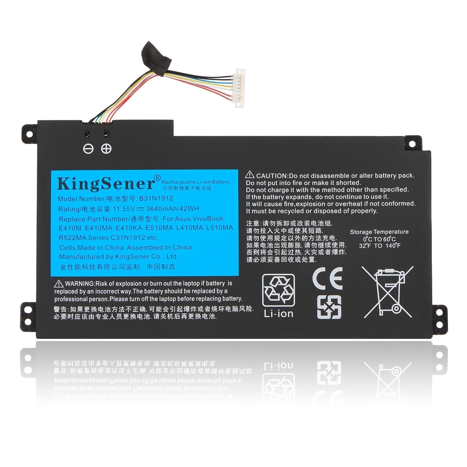 Genuine B31N1912 C31N1912 Battery for ASUS VivoBook14 E410M E410MA