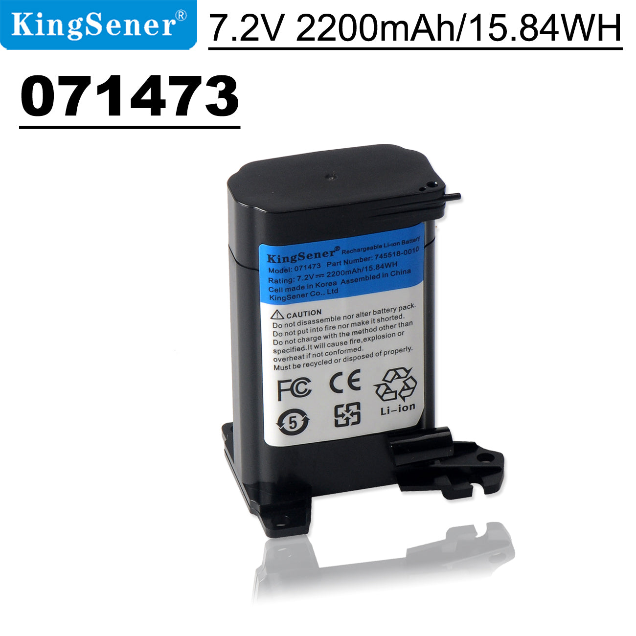 KingSener 071473 071471 745518-0010 Bluetooth スピーカーバッテリー Bose SoundLink  Revolve Speaker 7.2V 2200mAh/15.84WH