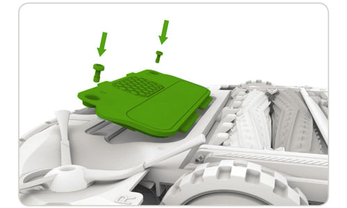 How do I replace the iRobot Roomba 1800LI battery?