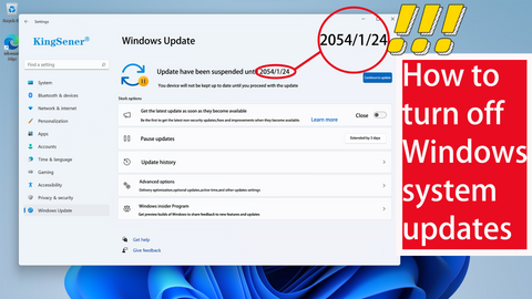 How to turn off windows system updates