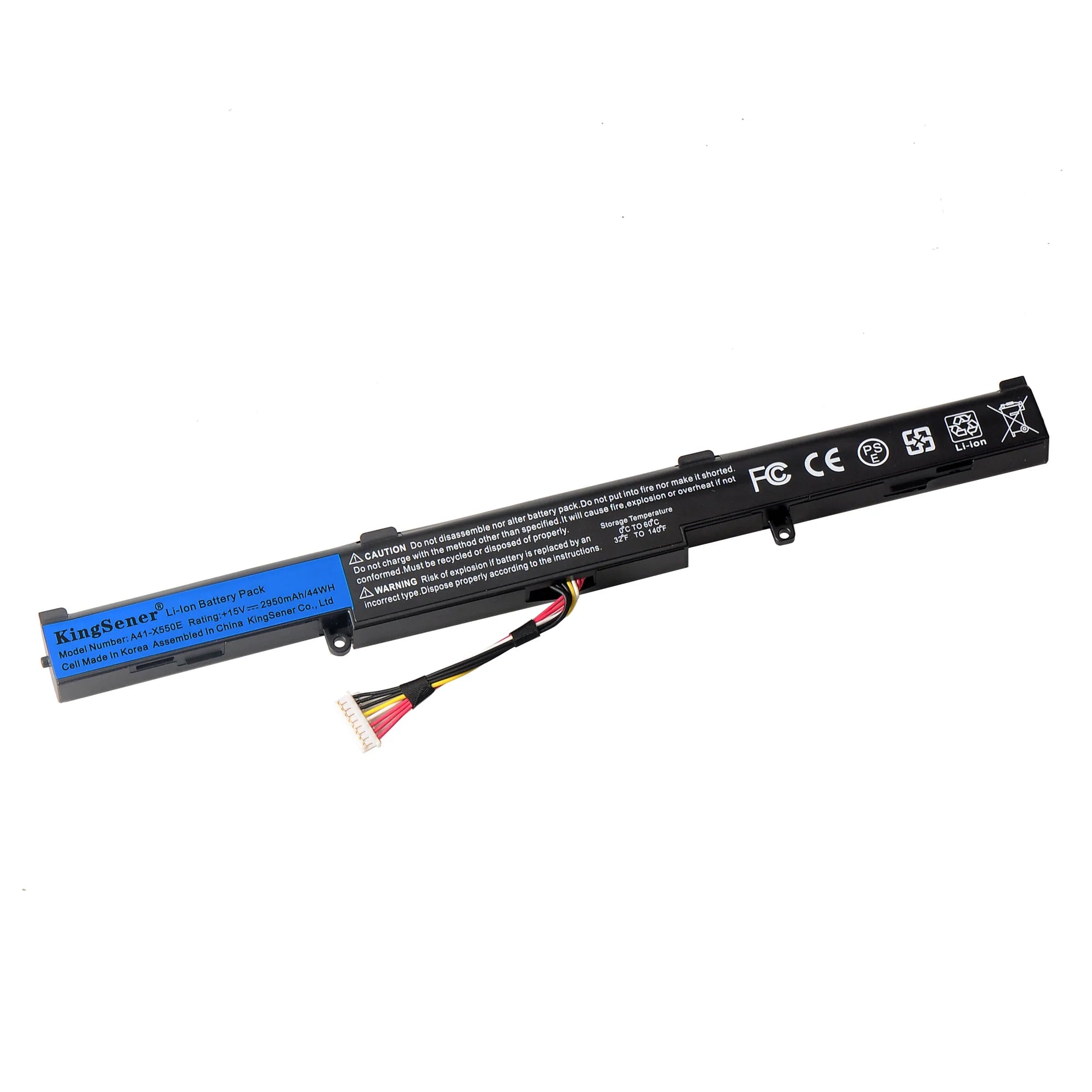 15V 2950mAh Korea Cell New A41-X550A Laptop Battery for ASUS A41-X550 X450  X550 X550C X550B X550V X450C X550CA X452EA X452C - Price history & Review