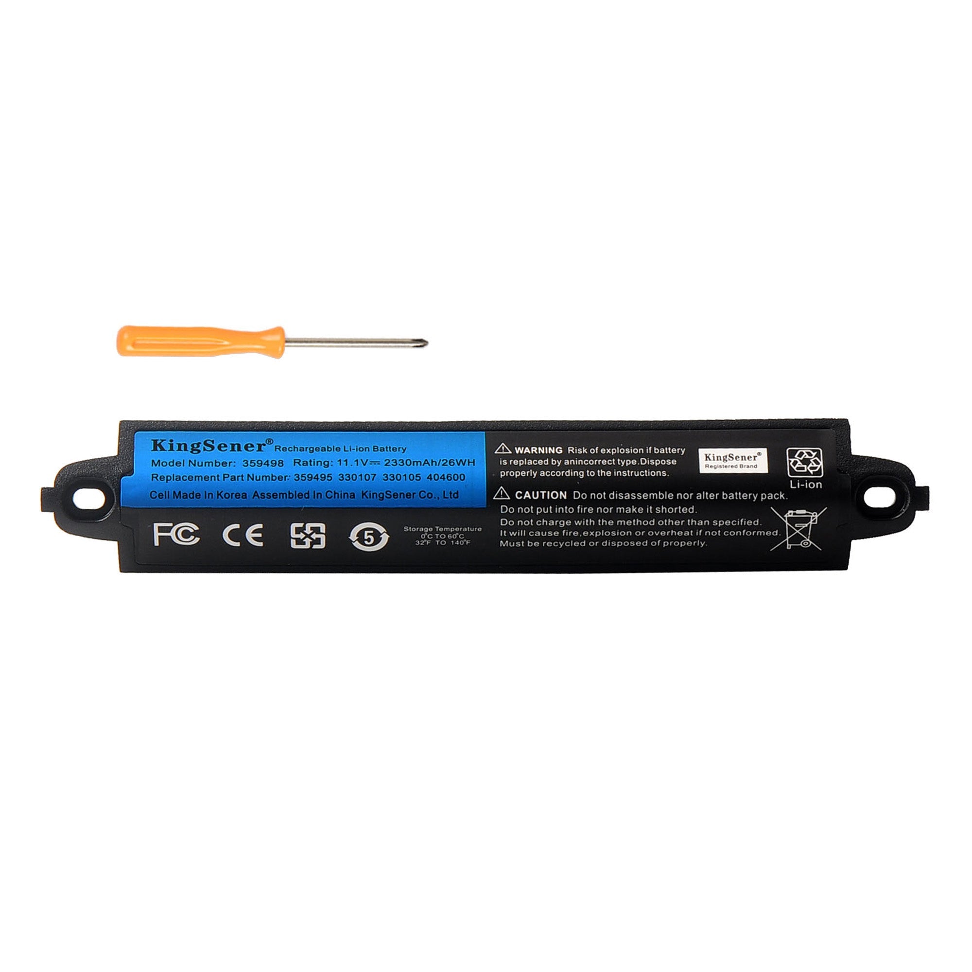KingSener 359498 11.1V 26WH battery For Bose SoundLink mini 