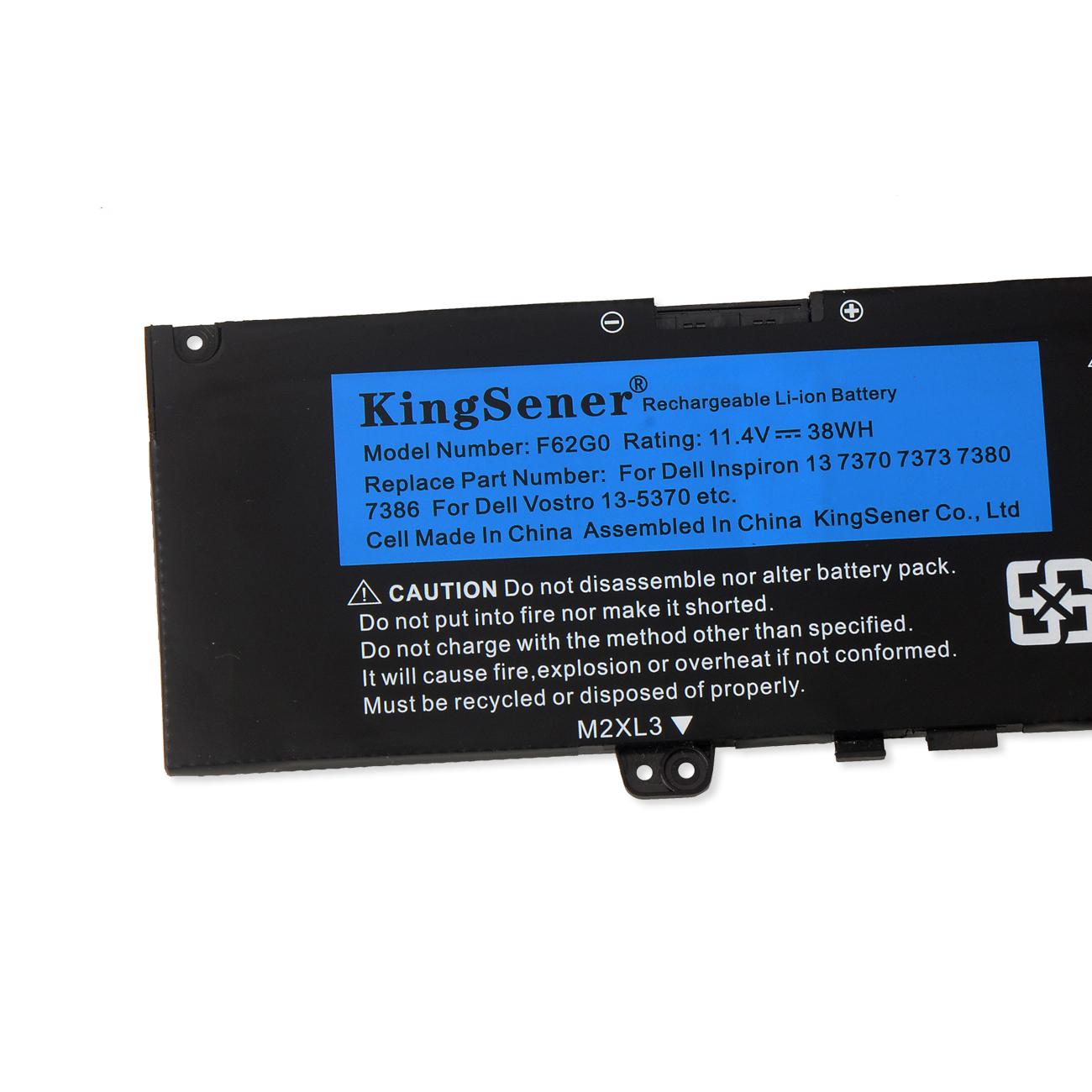 Kingsener ブランド F62G0 交換用バッテリー DELL Inspiron 13 5370