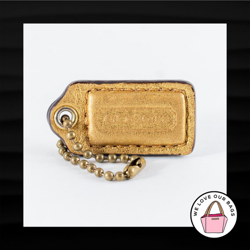 Vintage Coach Black Leather Mini Wallet Keychain Coin Purse