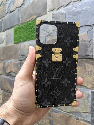 Louis Vuitton Leather Case iPhone 13 12 11 Case LV Luxury Case