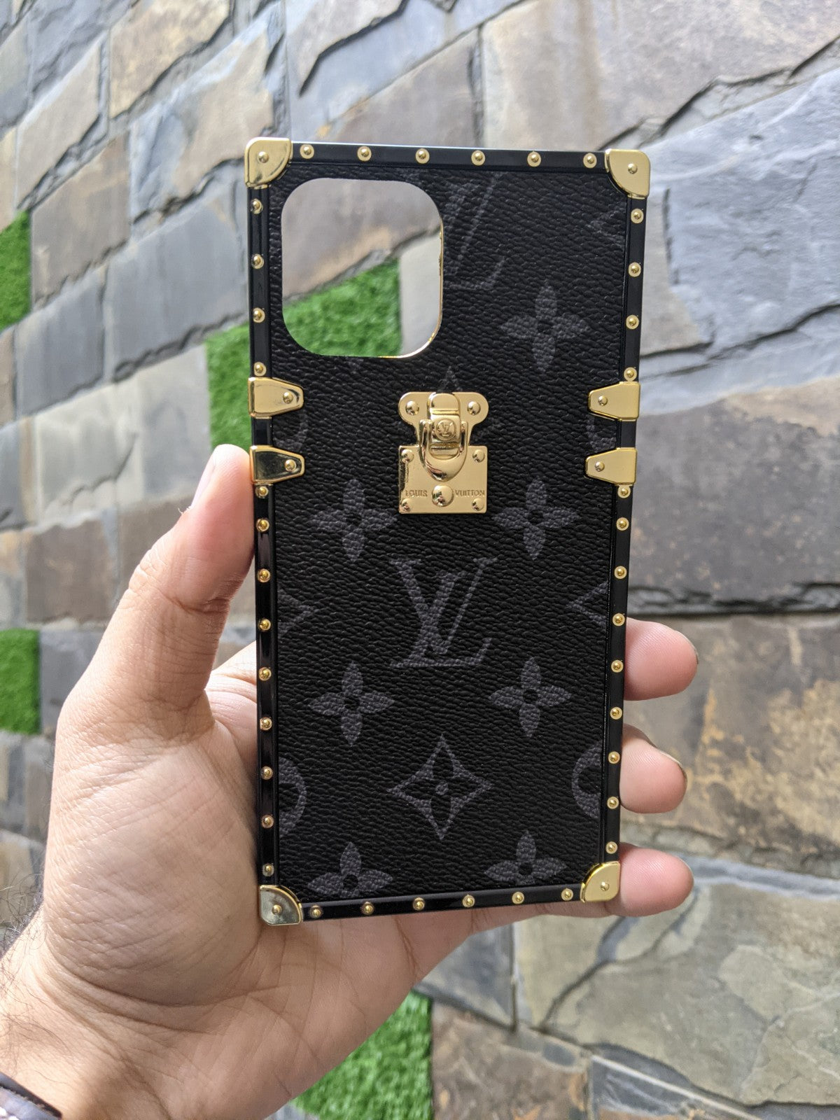 Soft LV Leather Back Case Cover For Iphone 12 Pro  Casecart India