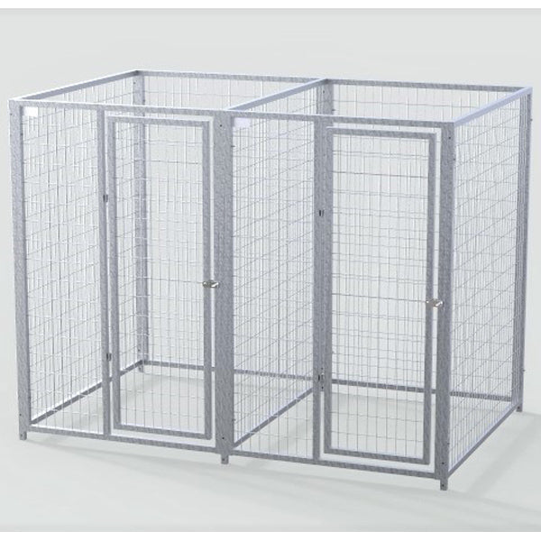 TK Products Complete 4’W x 5’L x 6’H Kennel Run w/ Stainless Steel Hardware