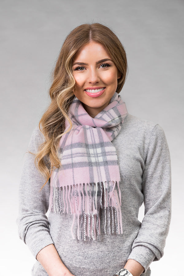 Edinburgh Cashmere - Thomson Pale Pink Cashmere Scarf