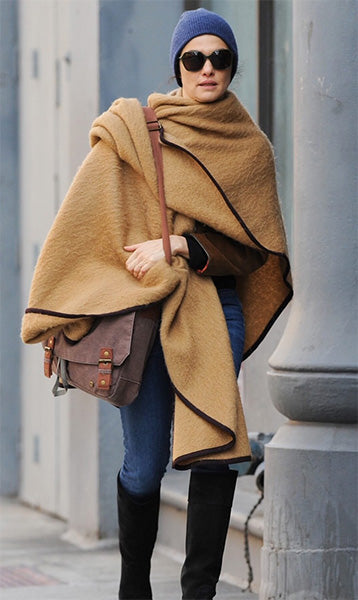 Rachel Weisz Wearing A Cape