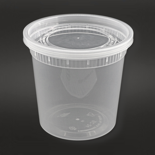 EDI 32 oz Deli Containers with Lids Clear Plastic Food Storage Container  Premium Heavy-Duty Quality, Leak