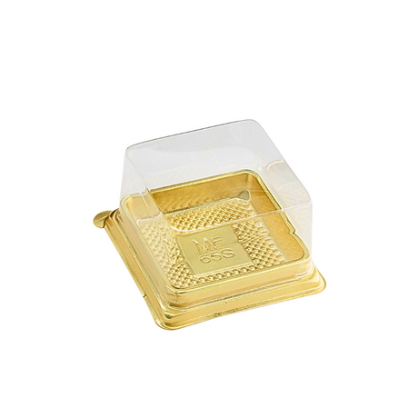 7oz Golden Aluminium Foil Baking Cup W/ Clear High Lid - 200 Sets – HD Bio  Packaging