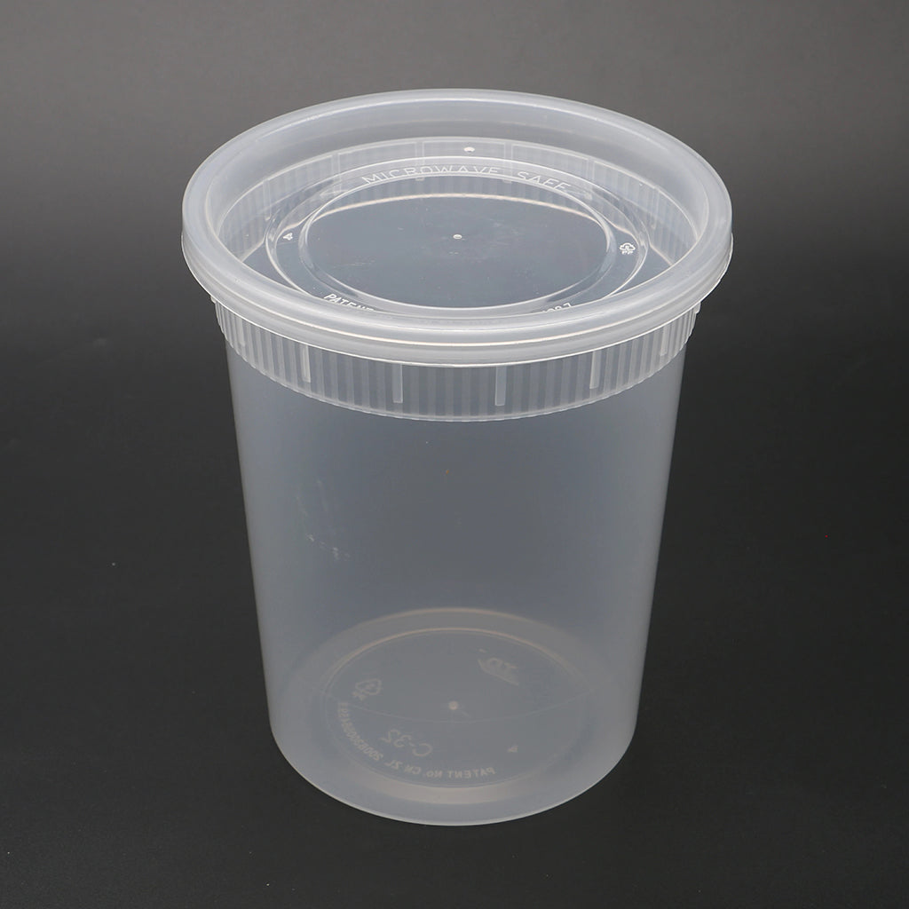 Transparent sale plastic container