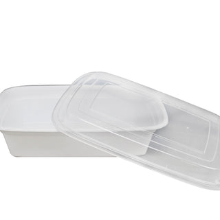 12 oz. Microwave Rectangular Container with Lid – 150 Pack (260036)