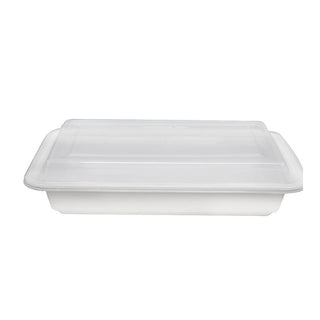 32oz Black Disposable Plastic Round Microwavable Food Container With L –  EcoQuality Store