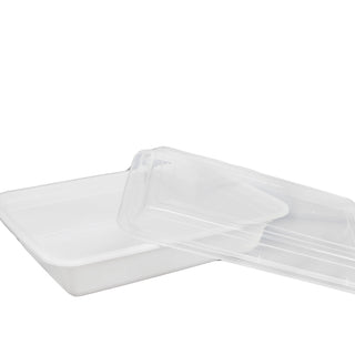 Freshware 28oz or 42 oz PP Plastic Microwavable Round Food Containers