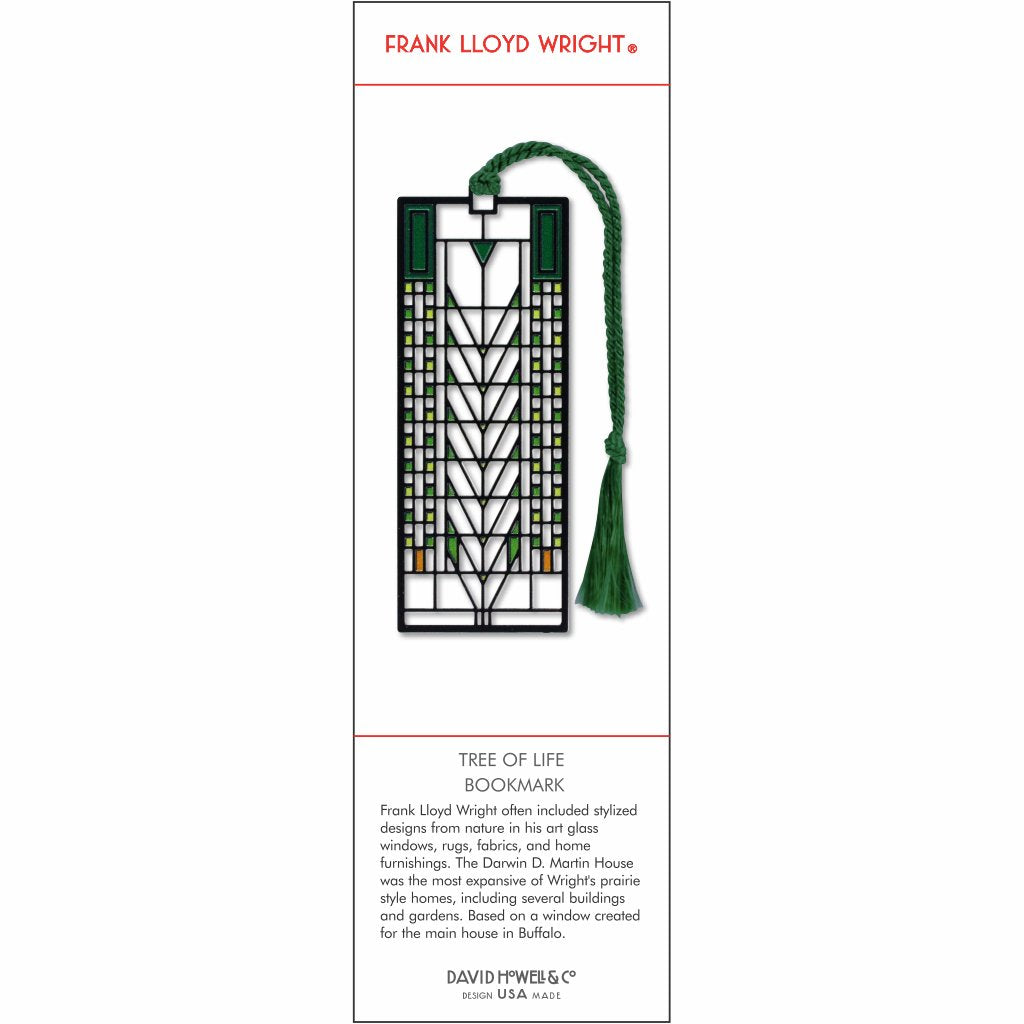 Frank Lloyd Wright Metal Howell David Company Bookmark Forms Saguaro | 