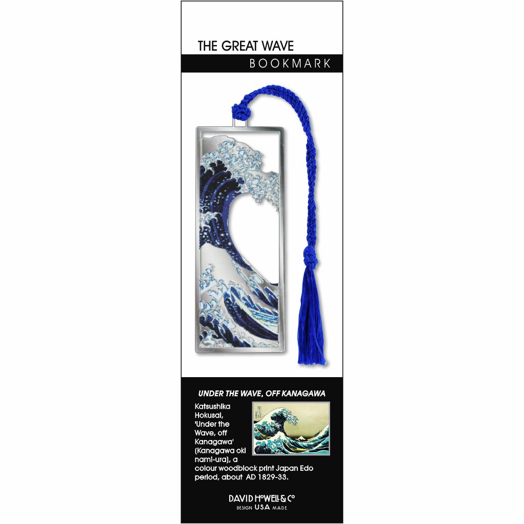 Hokusai The Great Wave Metal Bookmark David Howell Company