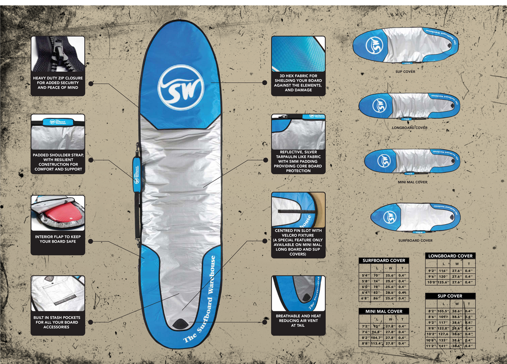 surfboard cover details