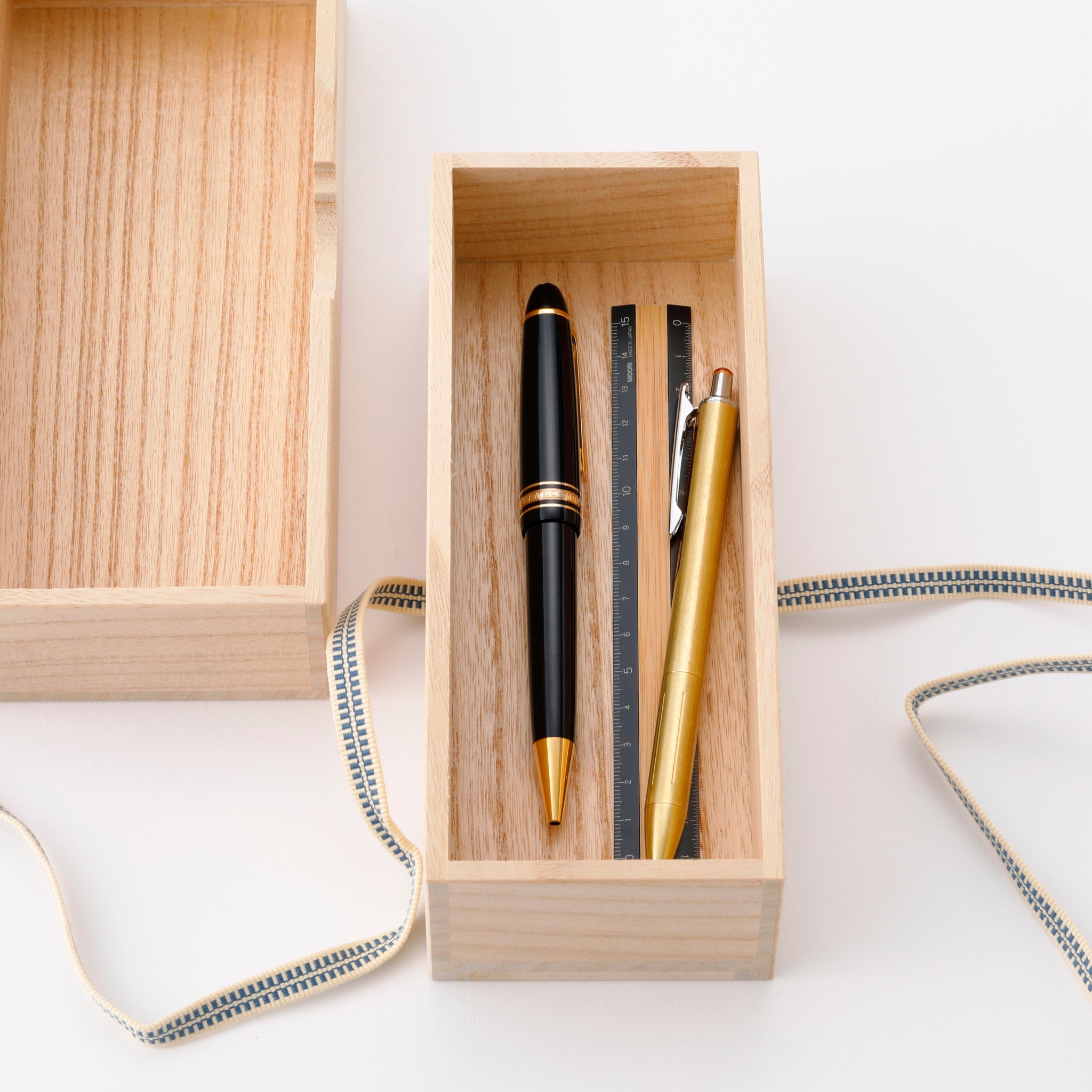 wooden pencil box