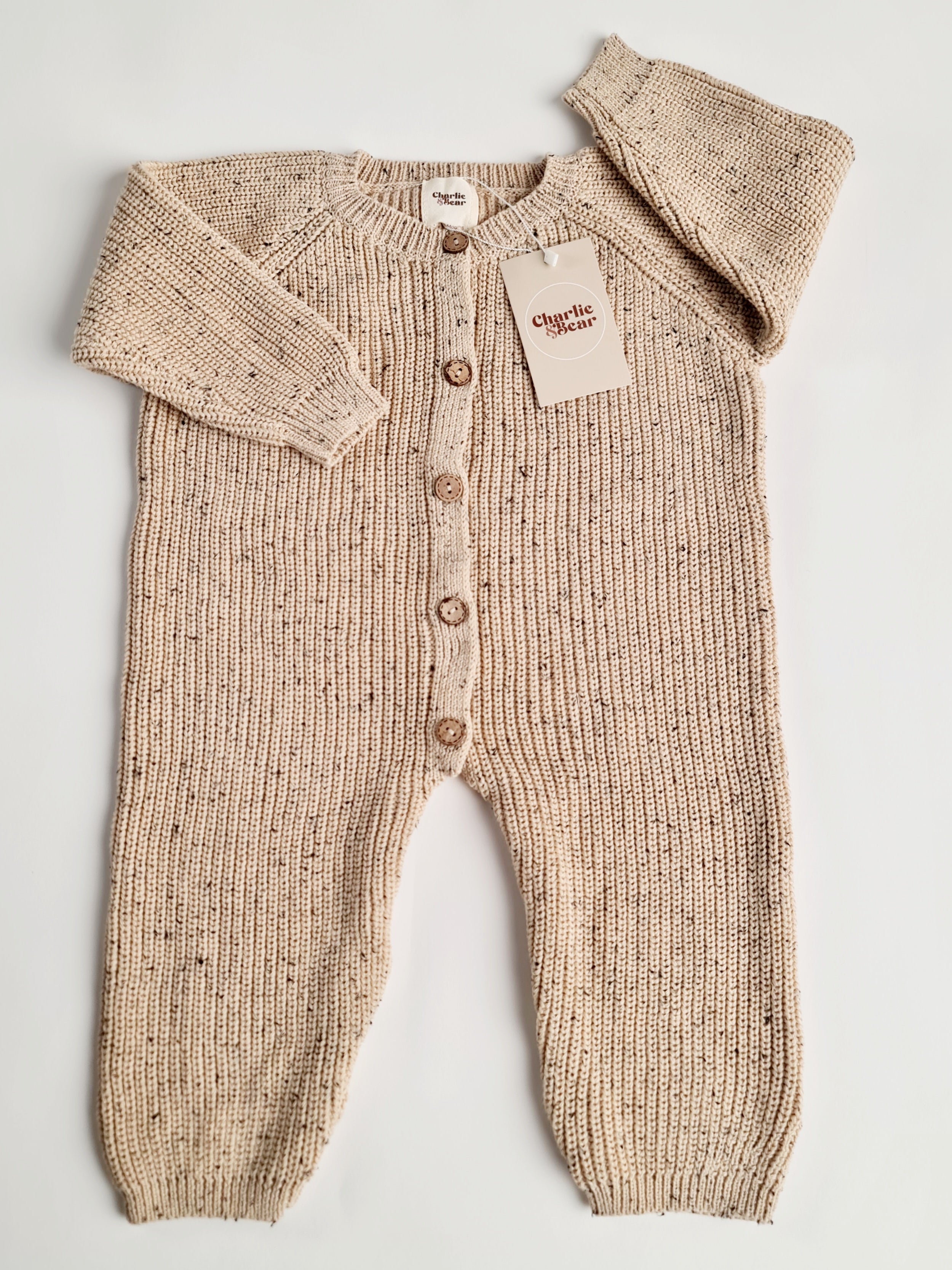 NEW Soft Cotton Knit Romper in Sage - Baby & Toddler (0-24months