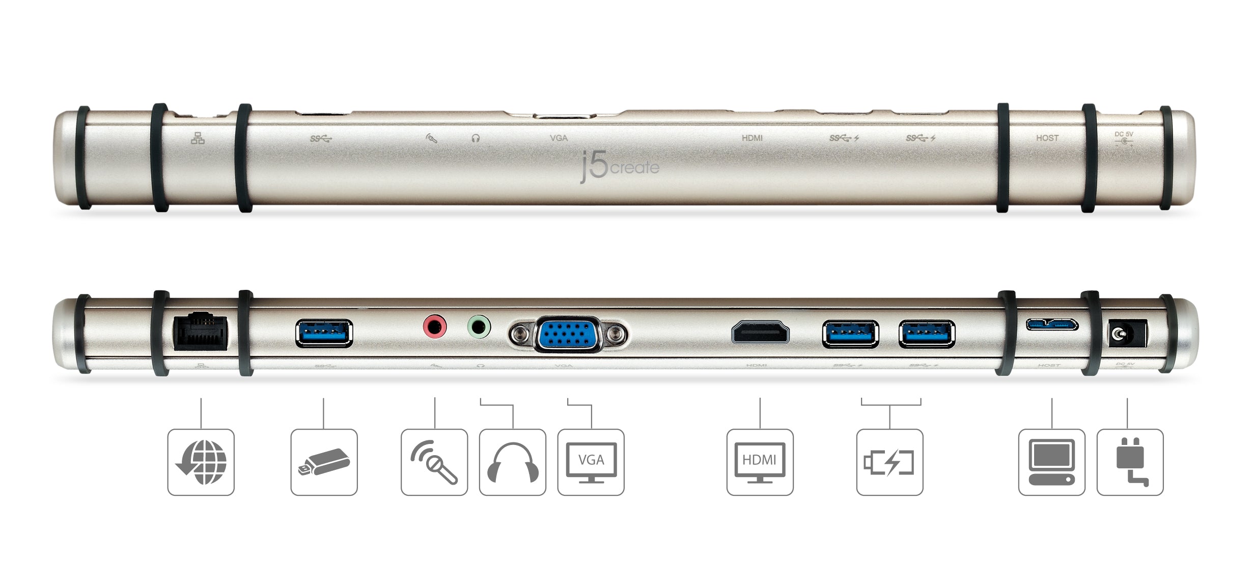 ノートPC用 ドッキングステーション　Piccolo（ピッコロ）　JUD530