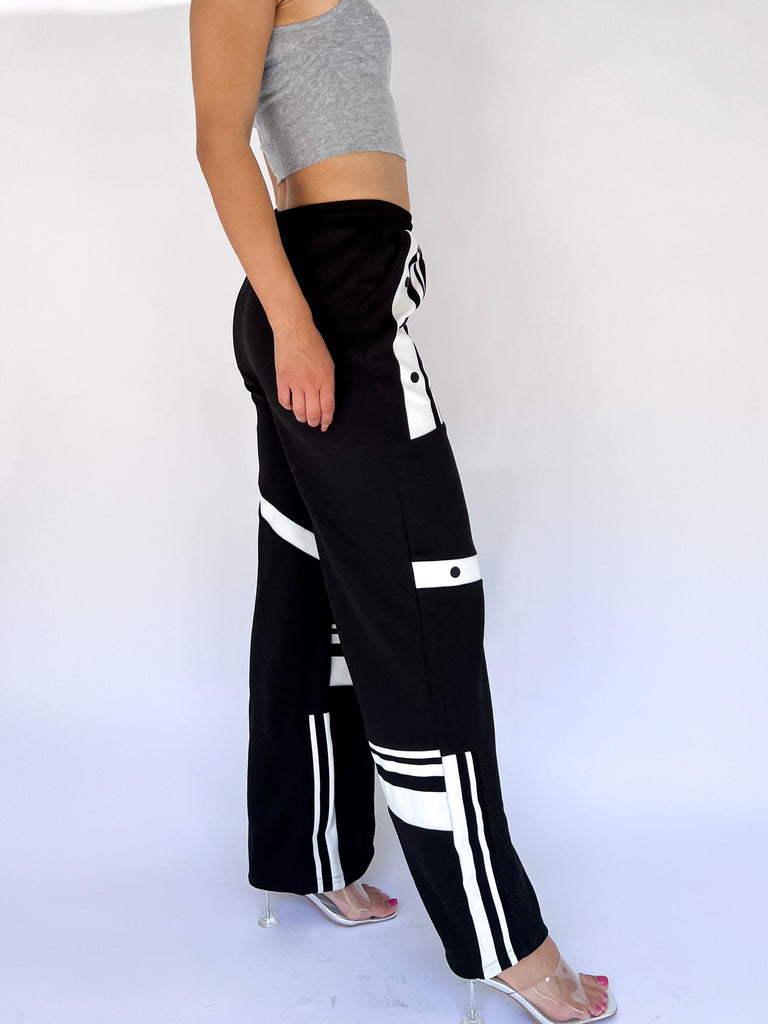 Black and white track pants (M) | Posh Code