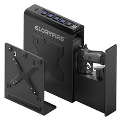 gloryfire wall mounted gun safe